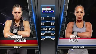 Christina Breuer vs Ruby Mesu | PFL Berlin Full Fight