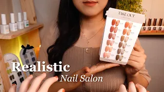 ASMR The MOST Relaxing Nail Salon / Fall Nails Design🍂 Layered Sounds (No Talking)