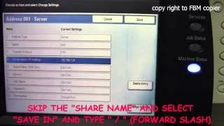 How to Setup FTP Scan on Xerox Workcentre 7328-7346 from the Machine