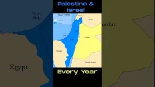 #israel & #palestine map #history every year #shorts