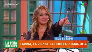 Cumbia, romance y los tips del "pirata": Karina habló de todo en La Peña de Morfi