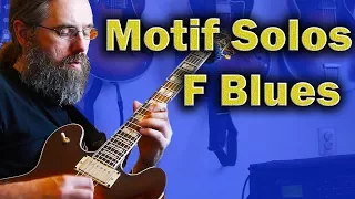 Motif Exercises  - F Jazz Blues - Jazz Guitar Lesson on motif playing