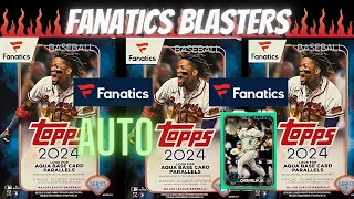 Fanatics Blaster Boxes 👍 2024 Topps Series 1 ⚾️ Auto Pull & Numbered Parallels + Aqua Exclusives!