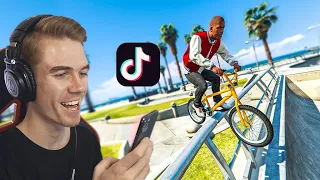 Recreating VIRAL GTA 5 STUNTS On Tik Tok! #30