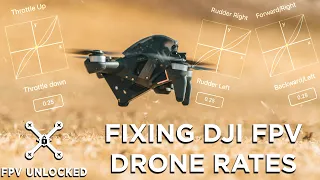 The Best Rate Tune for DJI FPV Drone - Fixing DJI's Rates