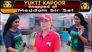 Yukti Kapoor Snapped at Maddam Sir Set today | Sony Sab | Glitter And Glamour |