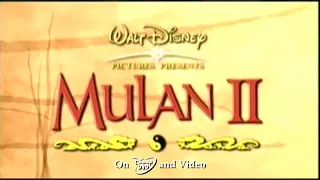 Mulan II DVD & VHS Trailer (2004, UK)