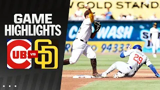 Cubs vs. Padres Game Highlights (4/10/24) | MLB Highlights