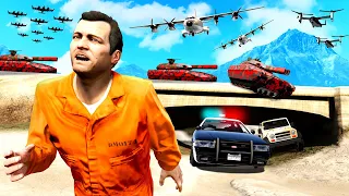 GTA 5 - 250,000 STAR WANTED LEVEL!! (Can We Escape?)