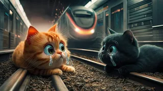 Poor Cats Got Hit by a Train Sad Story