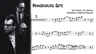 Brandenburg Gate Live - Paul Desmond Transcription