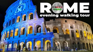 Rome Night Walking Tour 4K with Captions - Prowalk Tours