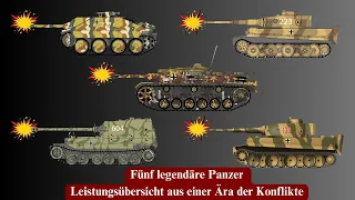 Fünf legendäre Panzer: Leistungsübersicht aus einer Ära der Konflikte