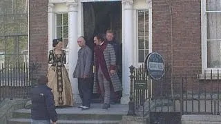 Matthew Macfadyen, behind the scenes of Ripper Street.Dublin.Ireland. 22 May 2013 (2-12)