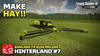 FS22 Making Hay Hinterland $100,000 To $100 Million Farming Simulator 22 Timelapse # 7