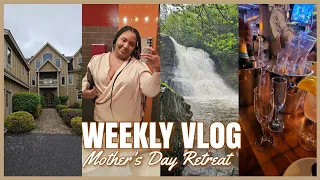 VLOG: Mother's Day Retreat, Cabin Tour, Dinner Date, Wedding, & More