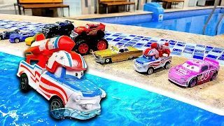 Looking For Lightning McQueen: Tow Mater, Dinoco King, Sally, Cruz Ramirez, Jackson Storm cars toy