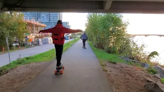 Scenic Longboarding Cruise