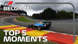 Top 5 Formula 3 Moments | 2020 Belgian Grand Prix