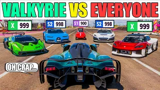 I put the FASTEST Track Car through the Ultimate Drag Challenge (Valkyrie AMR Pro) | Forza Horizon 5