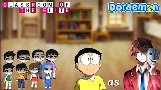 🇬🇧🇺🇸🇧🇷🇷🇺 COTE || Nobita friends and family react to Nobita as Ayanokoji || gacha react