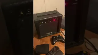 Playing piano through a guitar amp, literally