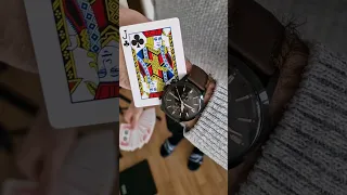 Change a Card Under a Watch - Card Trick Color Change TUTORIAL #shorts