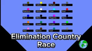 Elimination Color Marble Race in Algodoo | Marble Race Lover🌍