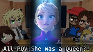 MLB react to Marinette’s future as Elsa|Part 2/?|MLB x Frozen|Gacha Club|AU|