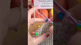 How to Crochet with Beads #shorts