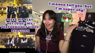 PRESS HIT PLAY 'HEY LOVE' MV + PERFORMANCE VIDEO | REACTION