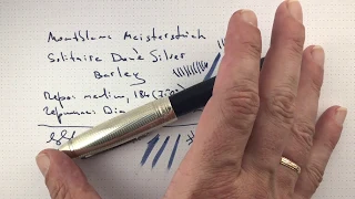 Обзор перьевой ручки Montblanc Meisterstück Solitaire Doué Silver Barley no. 23787