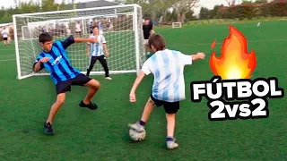 EL MEJOR PARTIDO de FÚTBOL 2 VS 2 con NIÑOS CRACKS