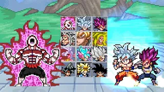 Epic Saiyan Battle: Jiren vs GokuMUI & Vegeta Ultra Ego