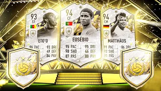 THIS IS WHAT I GOT IN 10x 92+ ICON MOMENTS PACKS! #FIFA22 ULTIMATE TEAM