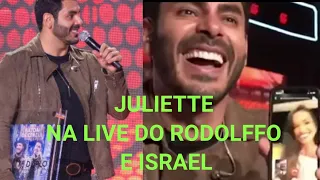 JULIETTE APARECE NA LIVE BATOM DE CEREJA DE RODOLFFO E ISRAEL