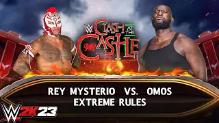 WWE 2K23 - Rey Mysterio Vs Omos | Extreme Rules Match PS5 [4K]