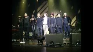 Rufus Wainwright and his band greeting the audience AB Brussels Belgium 27 nov 2012