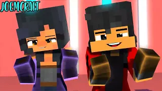 COUPLE DANCE CREW | APHMAU, KIM, NOI | SHUFFLE DANCE | CHICKEN WINGS MEME - Minecraft Animation