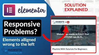 Elementor Responsive Not Working (Elements Alligned To Left)? Solution Explained!