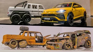 Mercedes-Benz G6x6 vs Lamborghini Urus - Restoration Abandoned model car