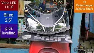 reflektor Vario LED 110 fi Biled wst plus leveling sinar otomotif