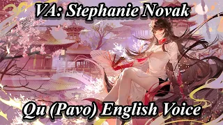 Qu (Pavo) English Dub Voice Lines!All Voice Lines!All Poses!Affection Level 7 [Punishing:Gray Raven]