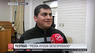 Rescatan a ladrón atrapado en ducto en Cartagena | 24 Horas TVN Chile