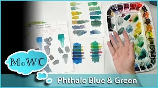 Using Phthalo Blue & Green in Watercolor
