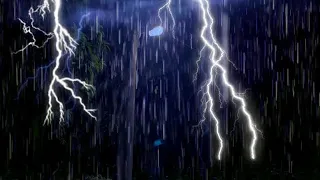 Heavy rain and Thunder storm Ambience to sleep, Sleep instantly and relieve stress with SOUND rain