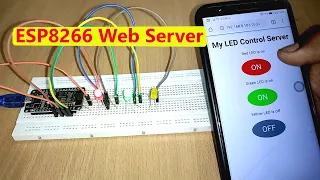 ESP8266 Make your own LED control web server in Arduino IDE | IoT project