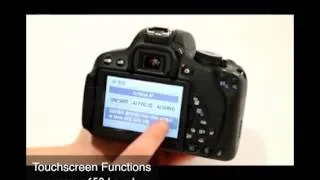 Canon EOS Rebel T4i / 650D Touchscreen Functions