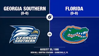 1986 Week 1 - Georgia Southern at Florida