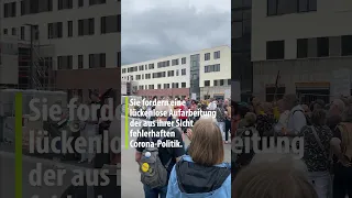 Protest gegen Karl Lauterbach in Freudenstadt